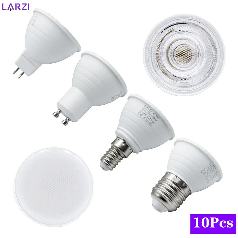 Decor Lighting Hours - 10 stks Led-lampen E27/E14 MR16 GU10