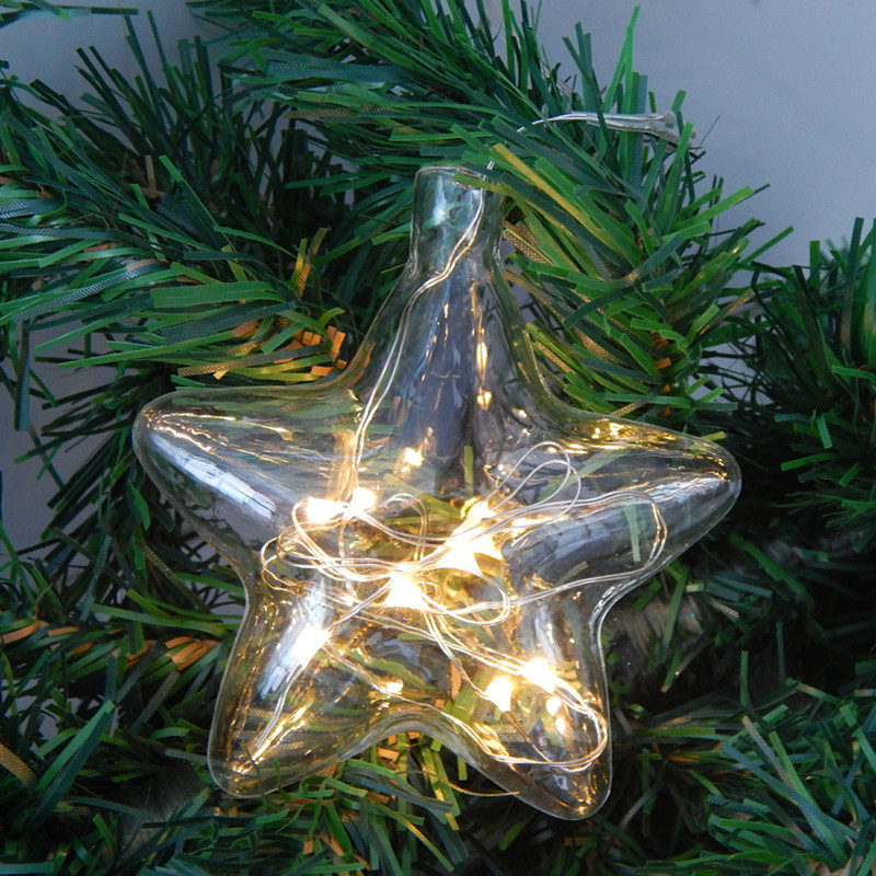 Decor Lighting Pack - 8 stuks/verpakking 8,5*9cm Verlichtingsreeks Stervormige Glazen