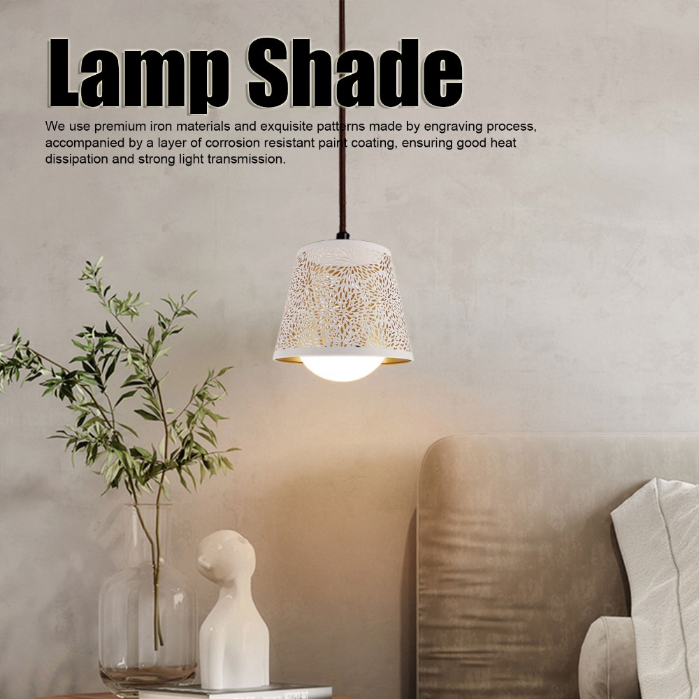 Geometric Lamp Shade - Eenvoudige ijzeren lampenkap met geometrisch patroon,