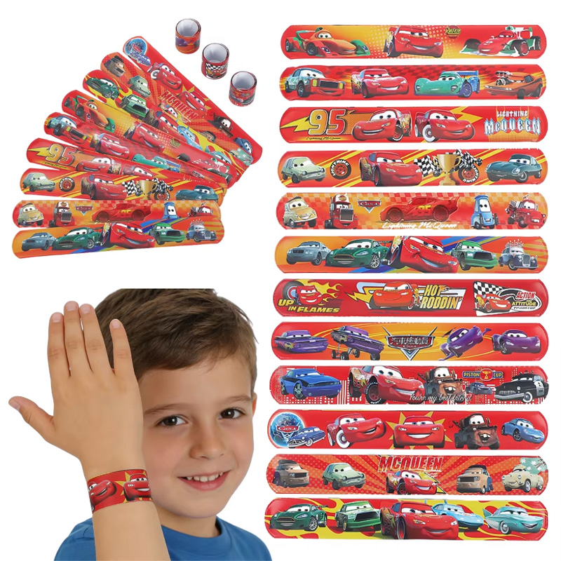 Lighting Mcqueen Birthday Decor - 12/24/36pcs Disney Cars Lightning McQueen Slap