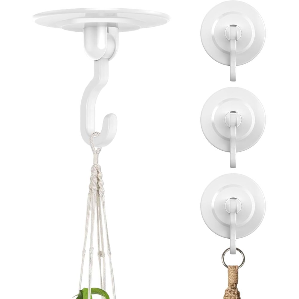 Decor Lighting Pack - Zelfklevende wand- en plafonddecoratiehaken: 4-pack, 3