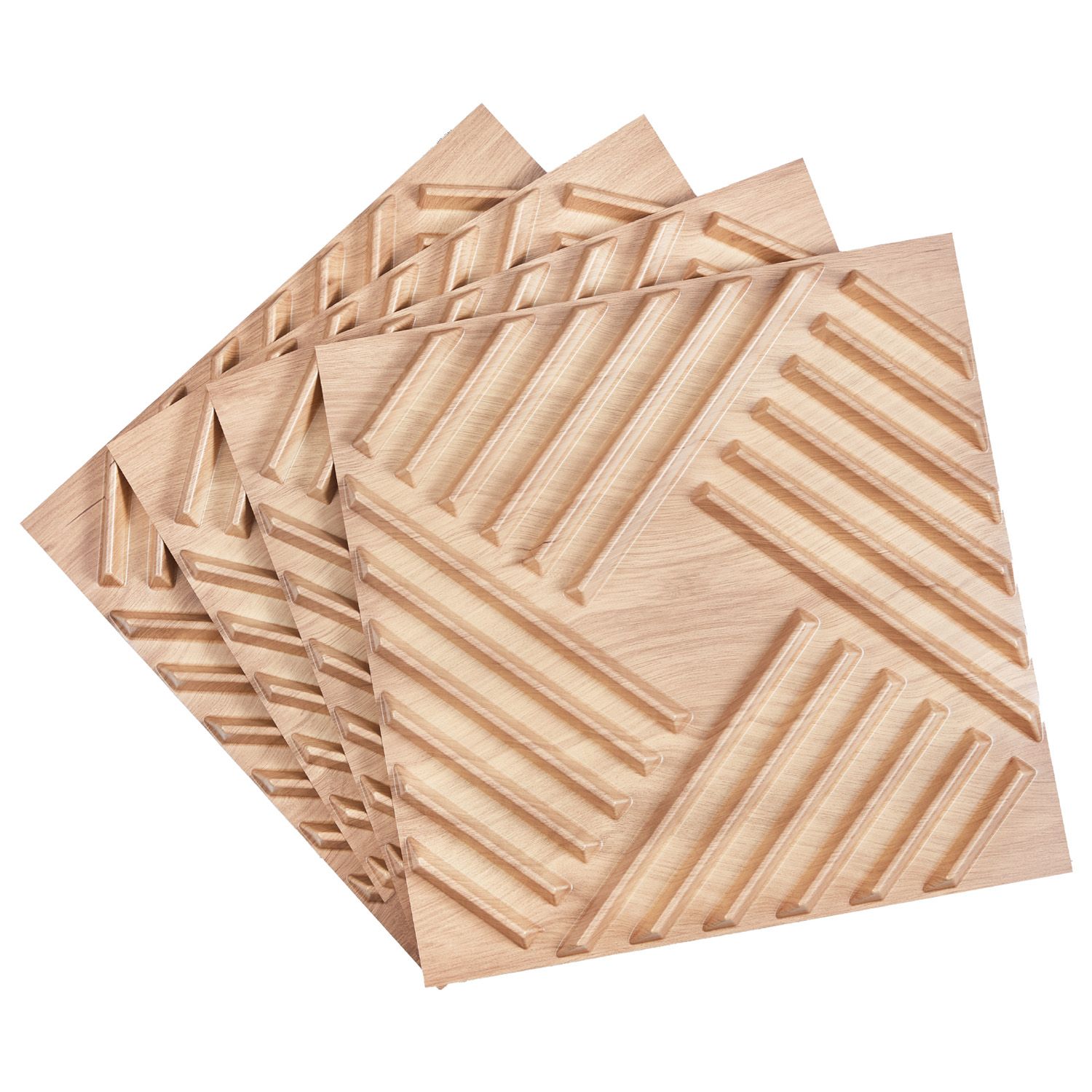 Decor Lighting Pack - 3D Wandpanelen, 12-pack 19,7 x 19,7
