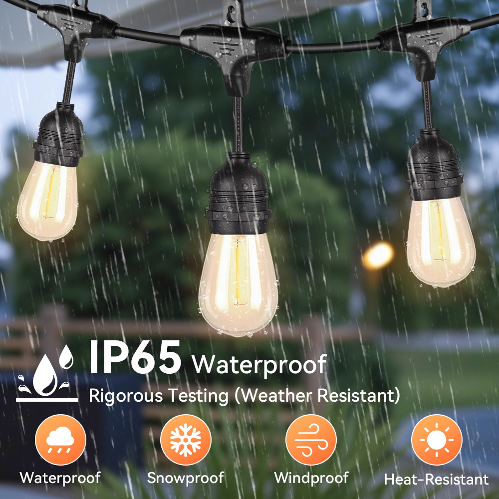 Decor Lighting Uk - E27 Outdoor Lichtslingers Led-lampen UK/US Plug