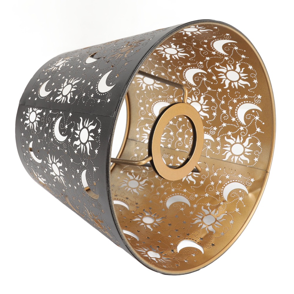 Geometric Lamp Shade - Moderne ijzeren lampenkap met geometrisch patroon,