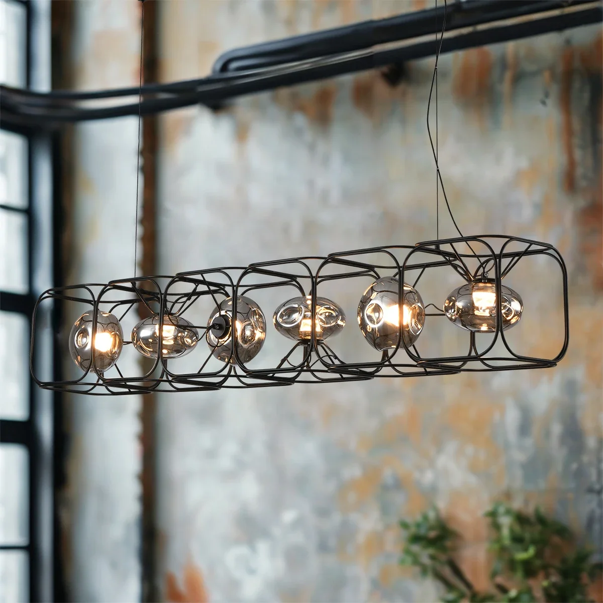 Retro LED-kroonluchter zwarte  - Geometric Lamp Shade recensie en prijs