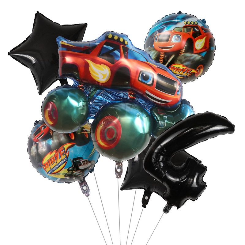 1 set Blaze Monster Folie Ball - Lighting Mcqueen Birthday Decor recensie en prijs