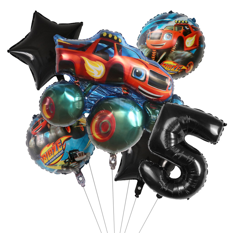 1 set Blaze Monster Folie Ball - Lighting Mcqueen Birthday Decor recensie en prijs