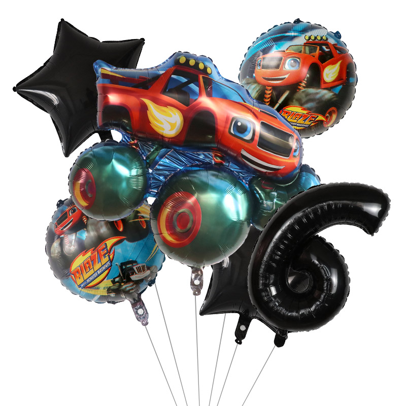 1 set Blaze Monster Folie Ball - Lighting Mcqueen Birthday Decor recensie en prijs