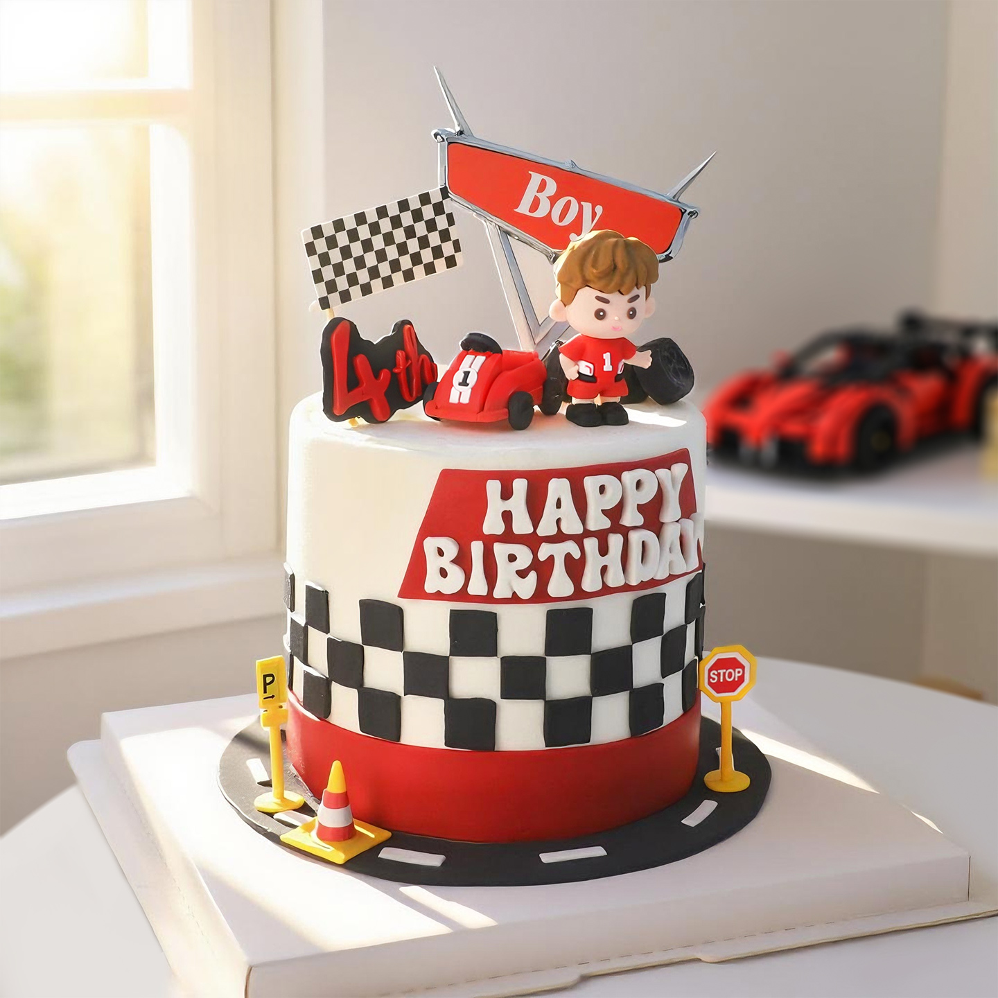 Cartoon Jongen Verjaardagstaar - Lighting Mcqueen Birthday Decor recensie en prijs