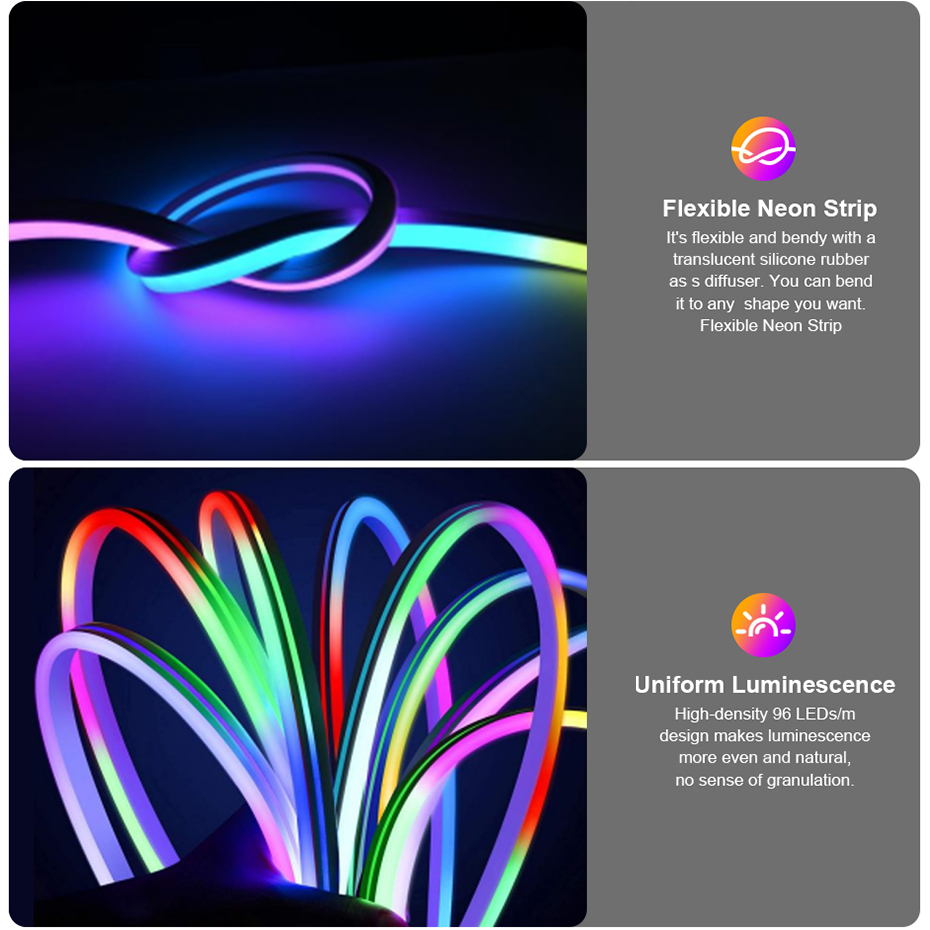 12V RGBIC LED Neon Lichtstrip  - Decor Lighting Uk recensie en prijs