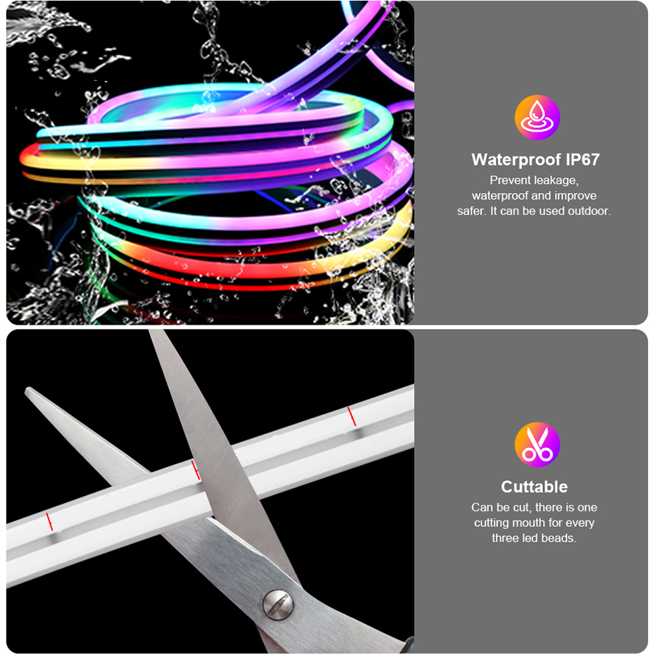 12V RGBIC LED Neon Lichtstrip  - Decor Lighting Uk recensie en prijs