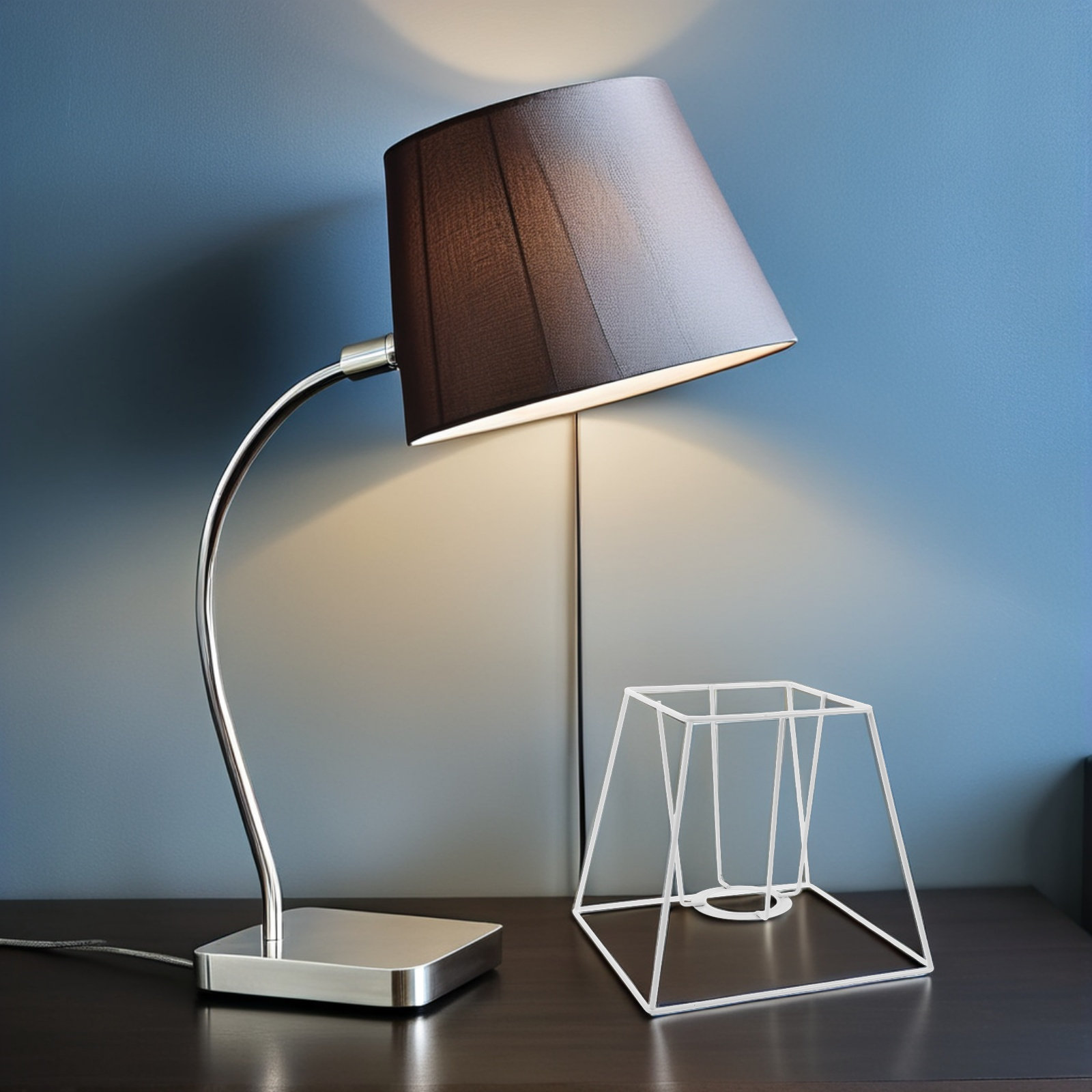 Trapeziumvormig ijzerdraad lam - Geometric Lamp Shade recensie en prijs
